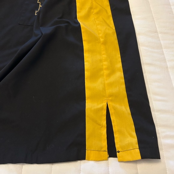 Scrub Dudz V-Neck University of MO MU Black Scrub Top Sz 2X - Picture 11 of 14